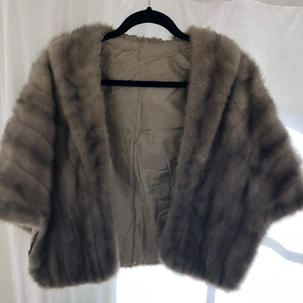 Vintage Mink Shawl